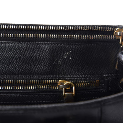 Prada Saffiano Medium Galleria Double Zip Tote Black 8 of 20