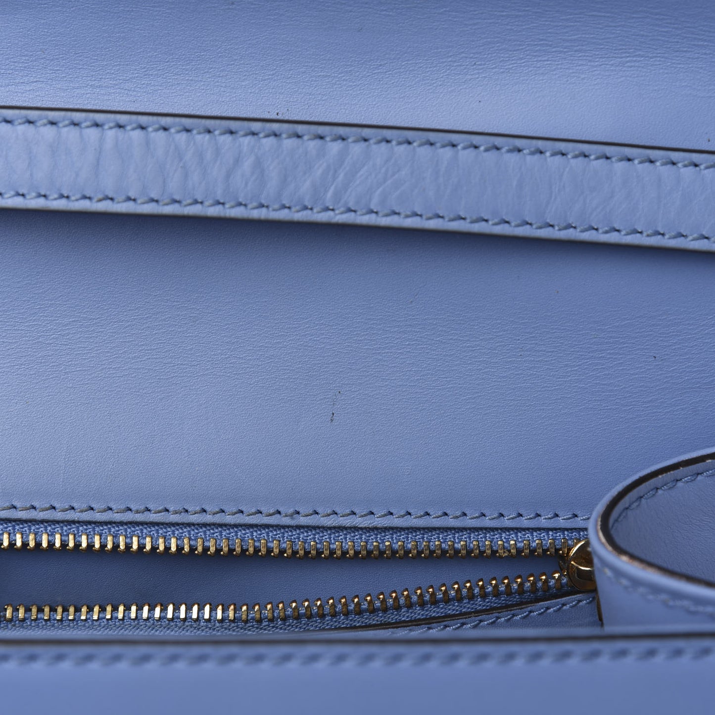 Calfskin Embroidered Medium Sylvie Top Handle Bag Clear Sky Blue