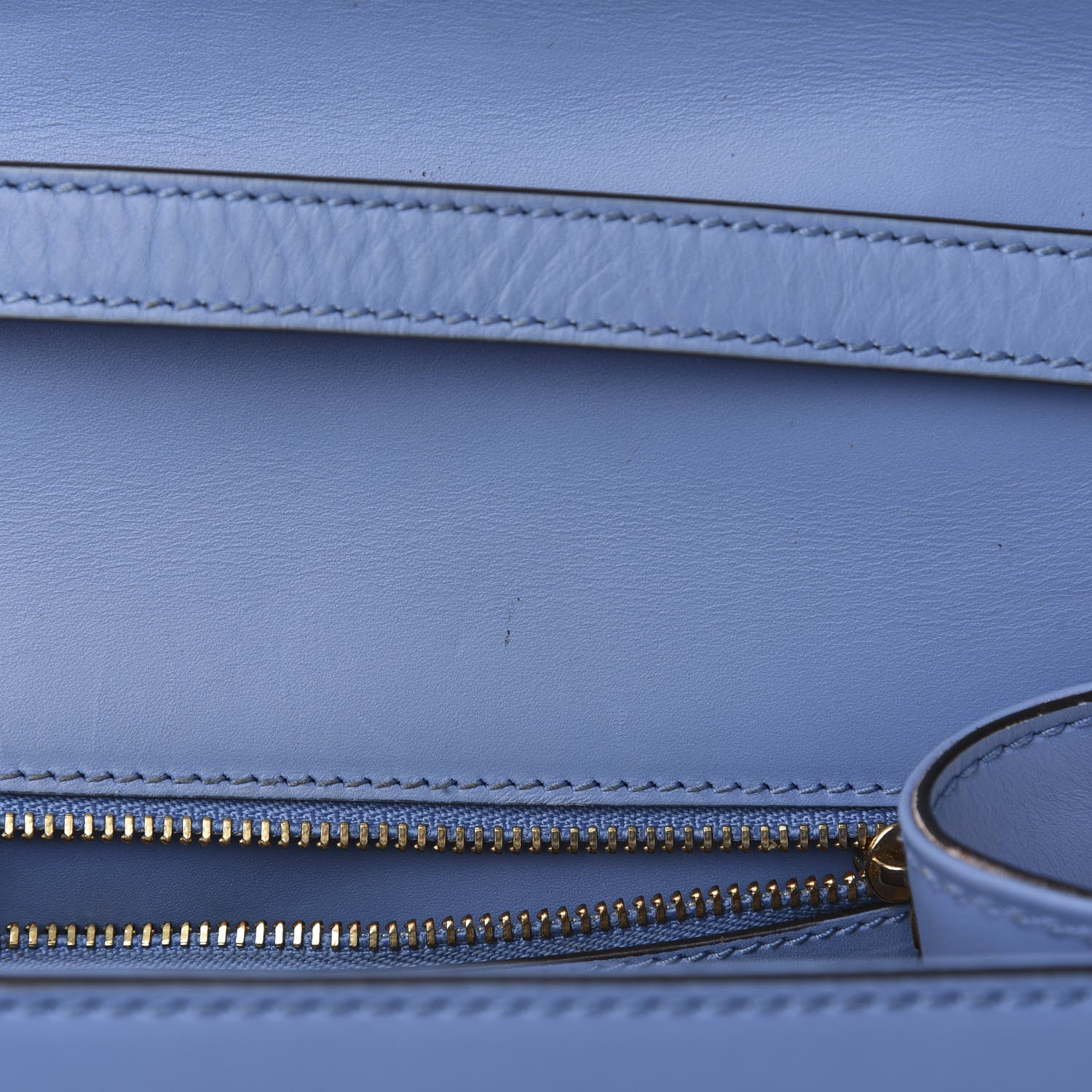 Gucci Calfskin Embroidered Medium Sylvie Top Handle Bag Clear Sky Blue 9 of 16