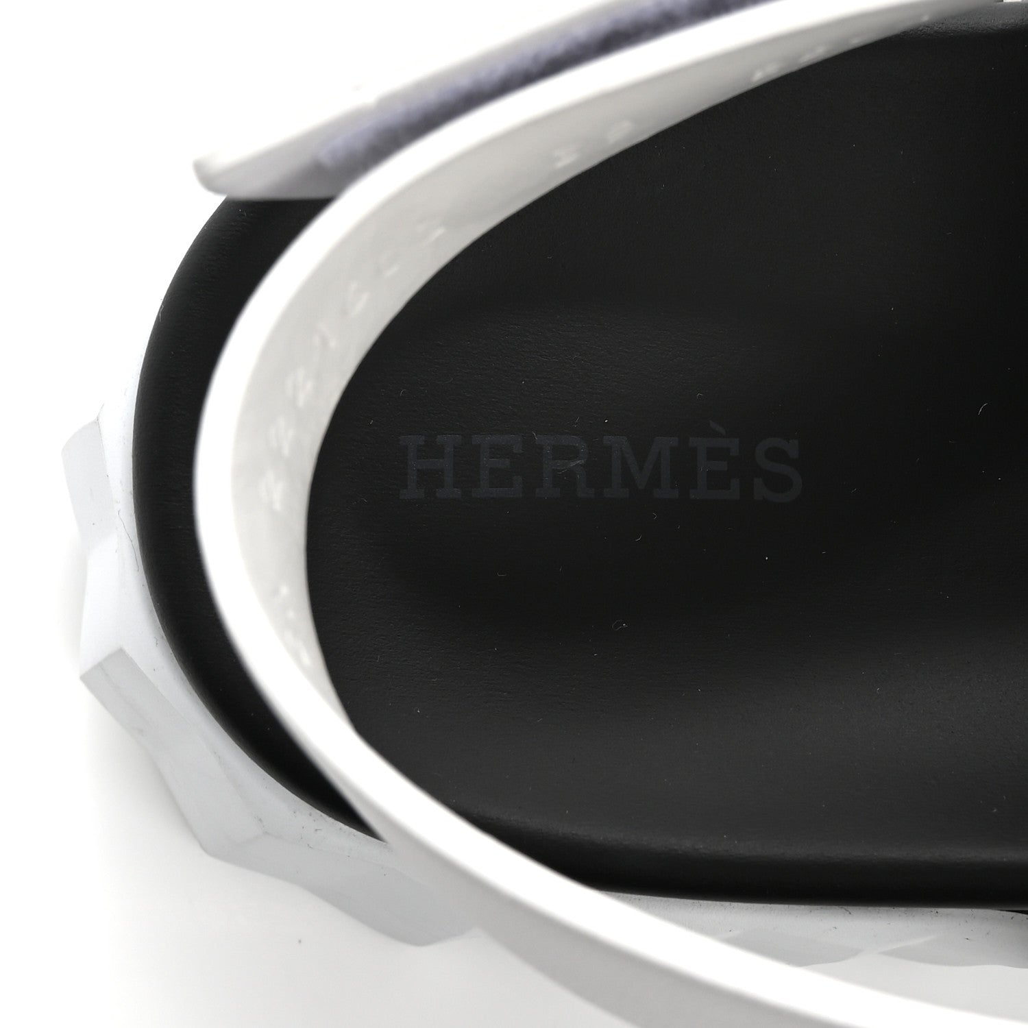 Hermes Calfskin Goatskin Electric Sandals 39 White 7 of 9