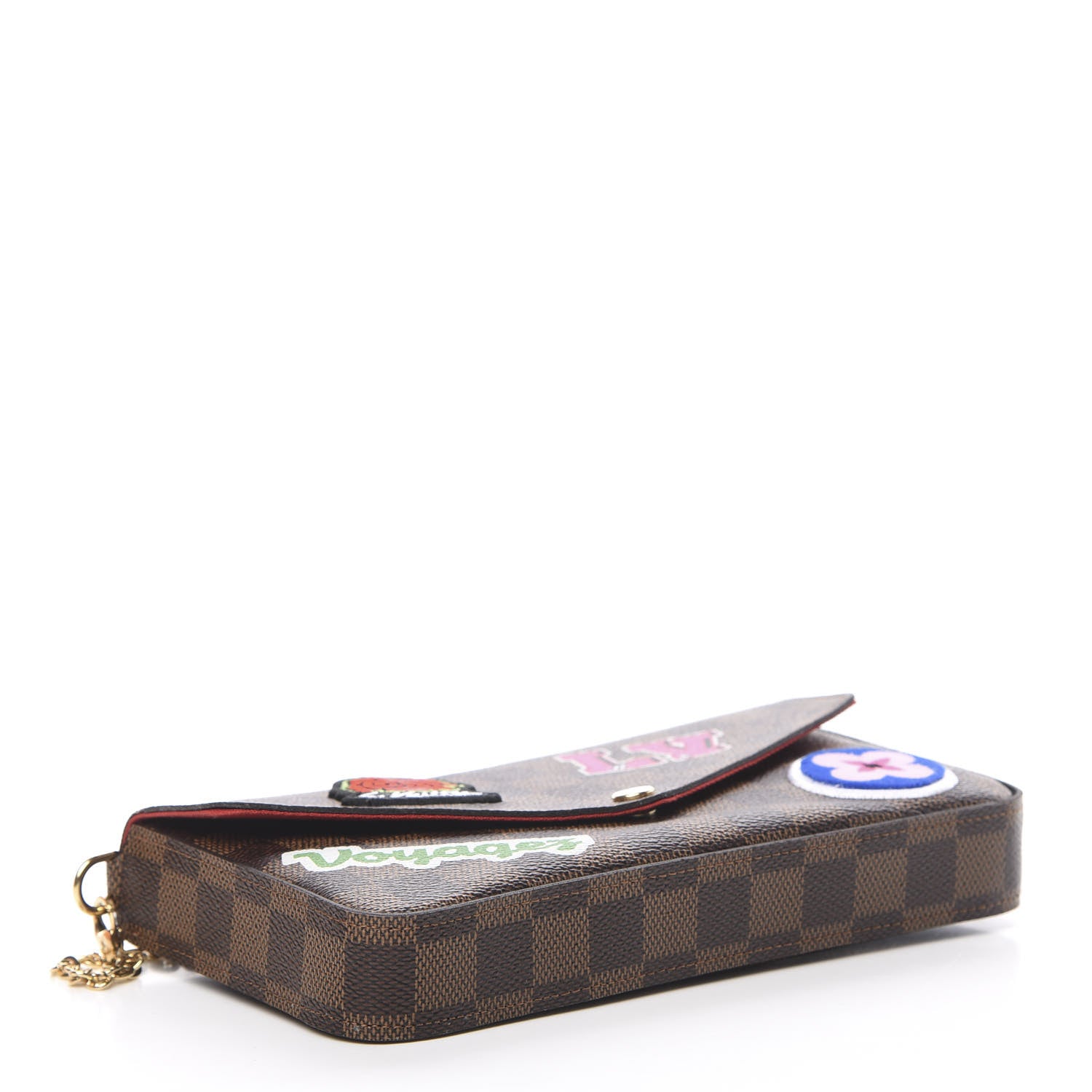 Louis Vuitton Monogram My LV World Tour Pochette Felicie Chain Wallet Coquelicot 4 of 10