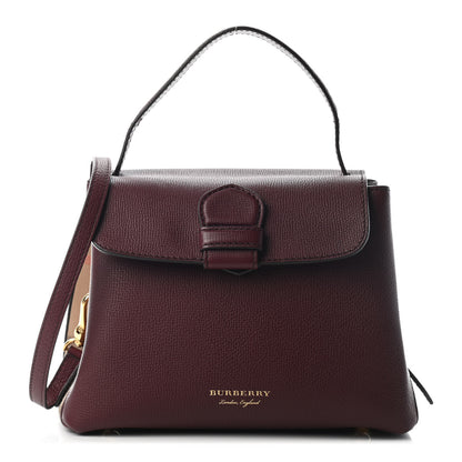 Burberry Derby Calfskin House Check Small Camberley Mahogany Red 1 of 8