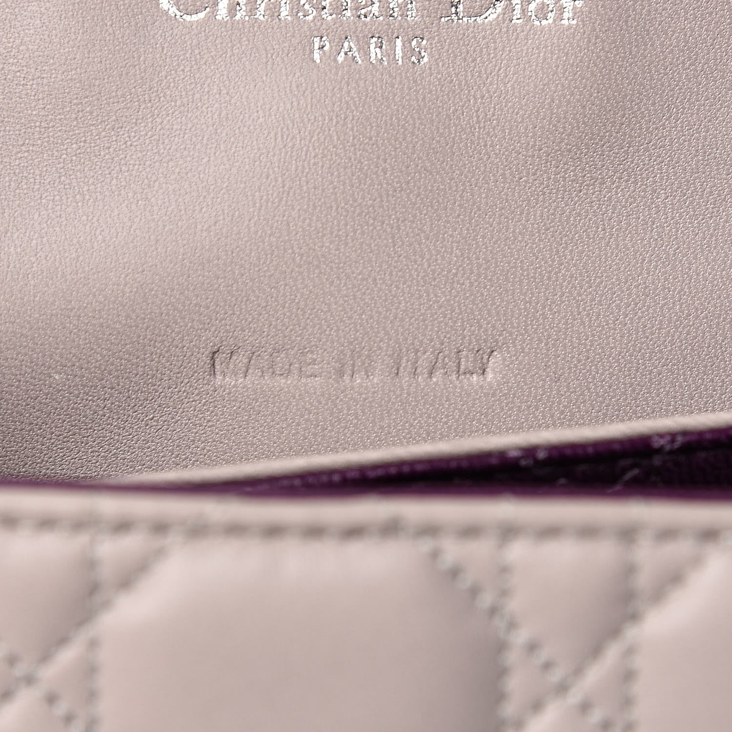 Christian Dior Lambskin Cannage Medium Miss Dior Flap Grey 7 of 15