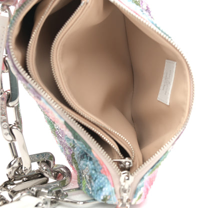 Louis Vuitton Satin Crystal Embellished Monogram Coussin BB Multicolor 7 of 12