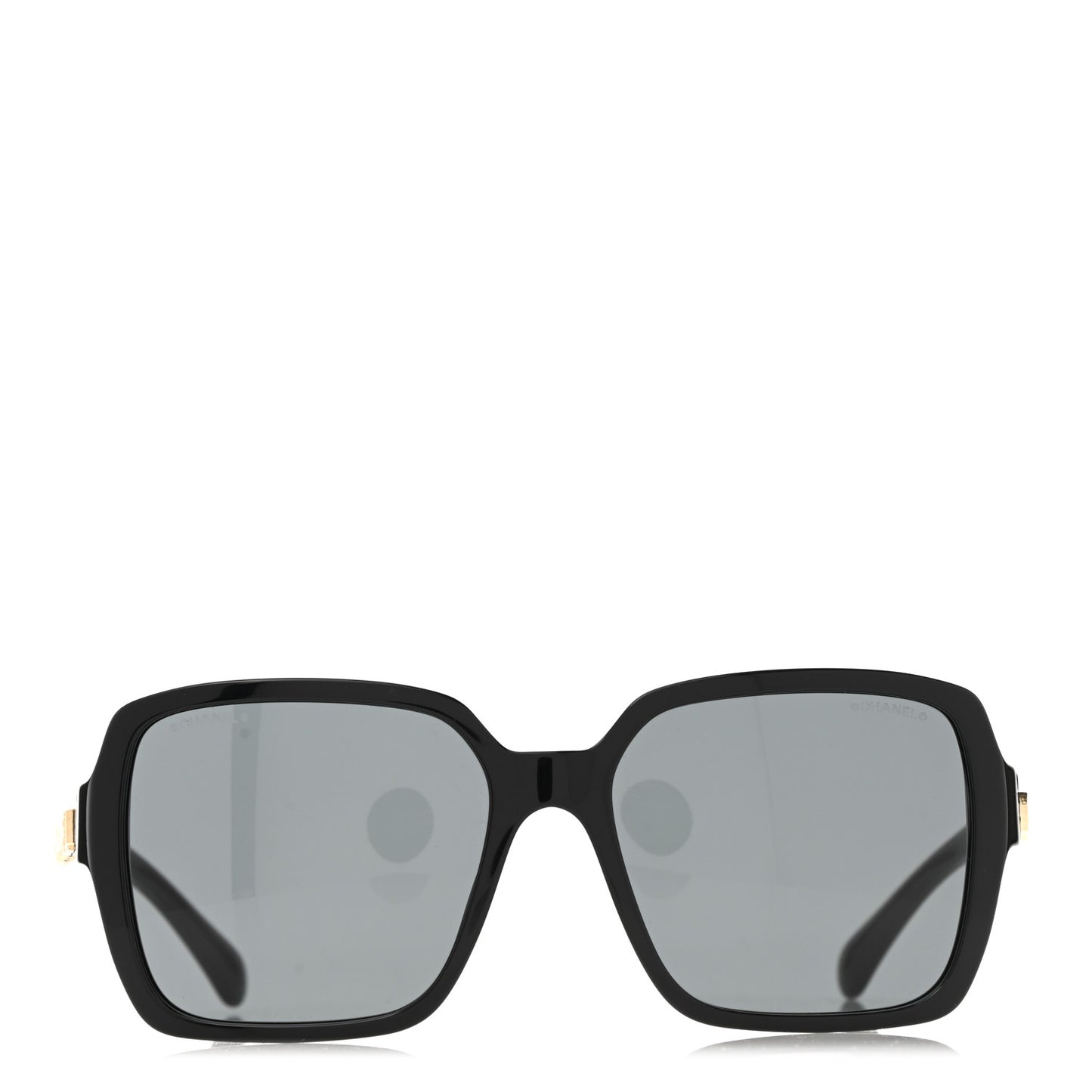 Acetate Polarized Square Sunglasses 5408 Black