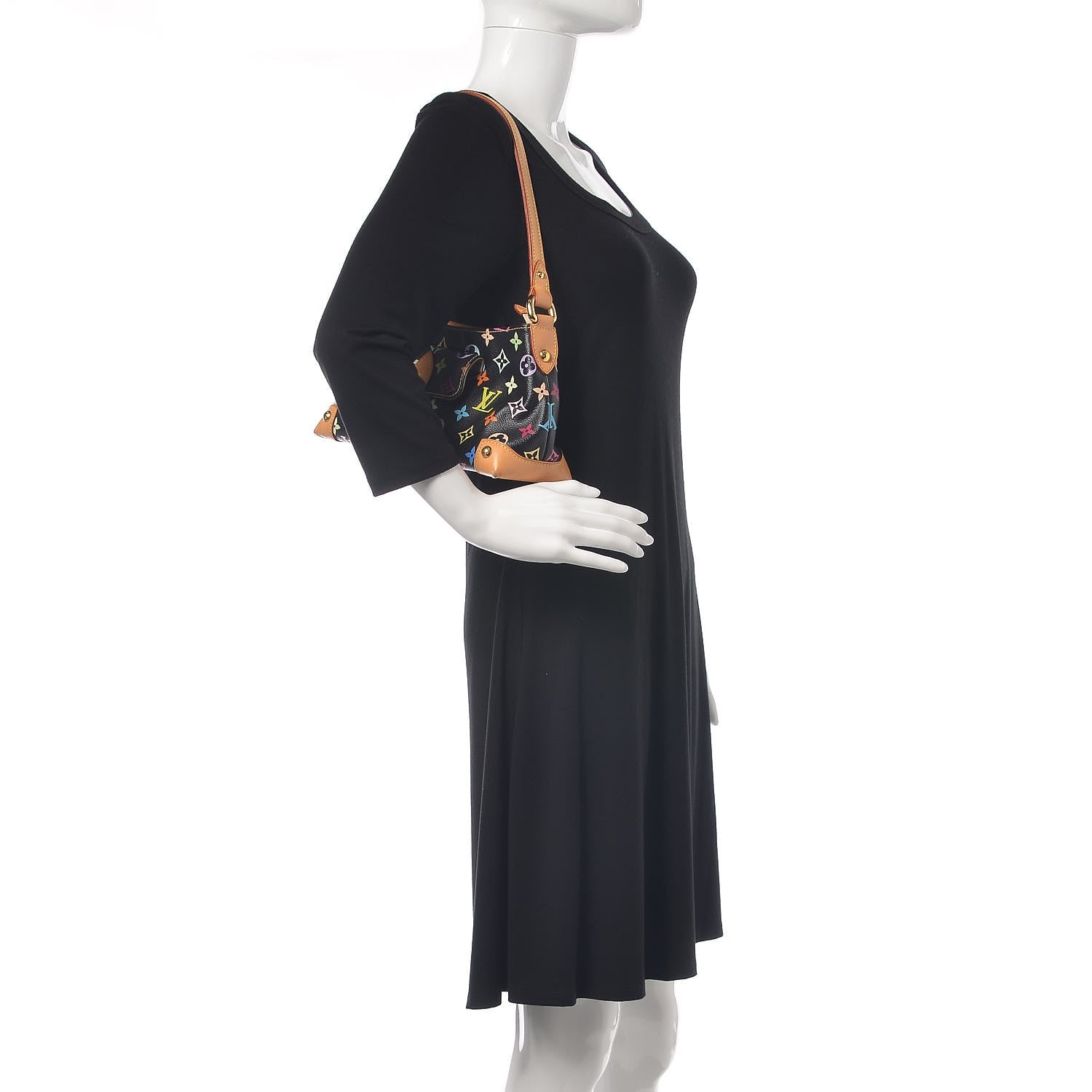 Louis Vuitton Monogram Multicolor Eliza Black 2 of 11