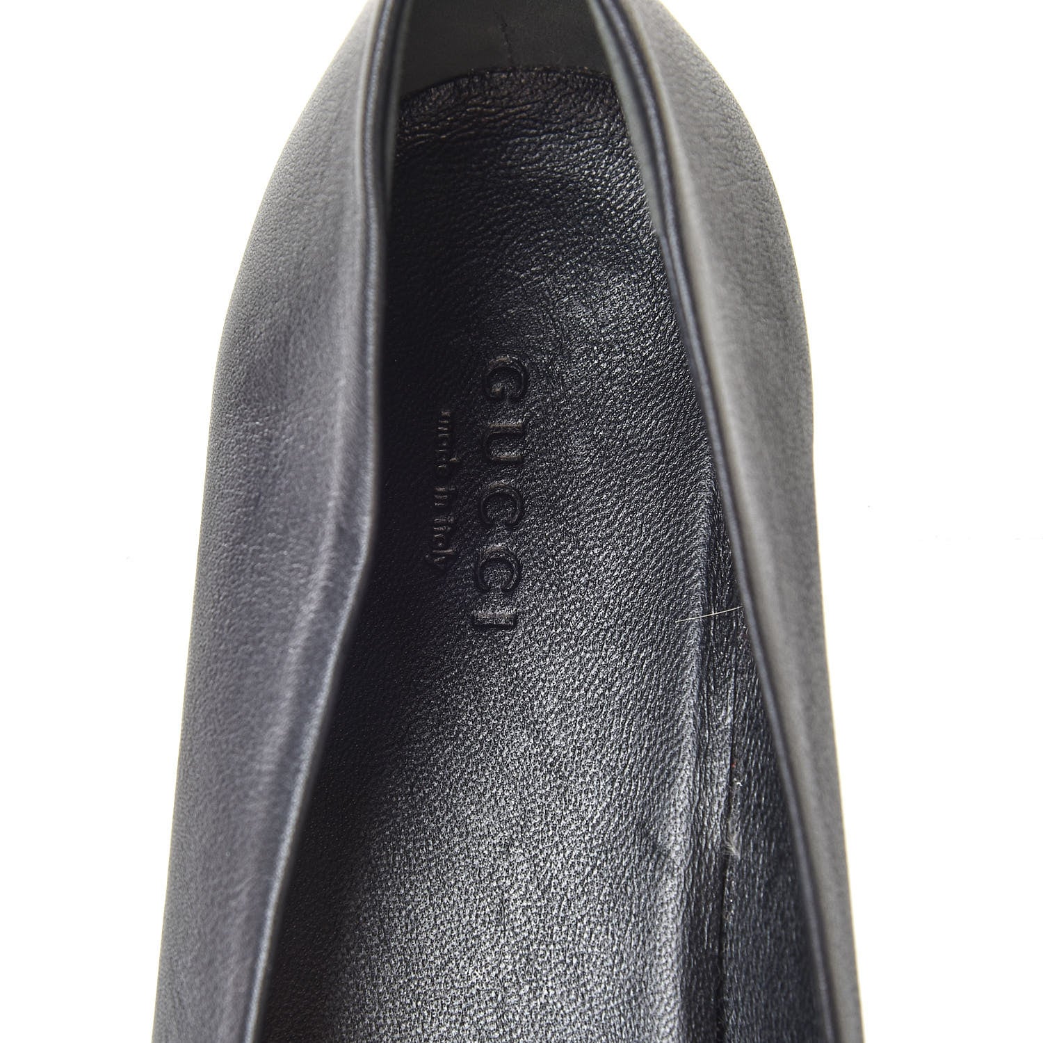 Gucci Calfskin Sachalin Ballerina Flats 38.5 Black 7 of 10