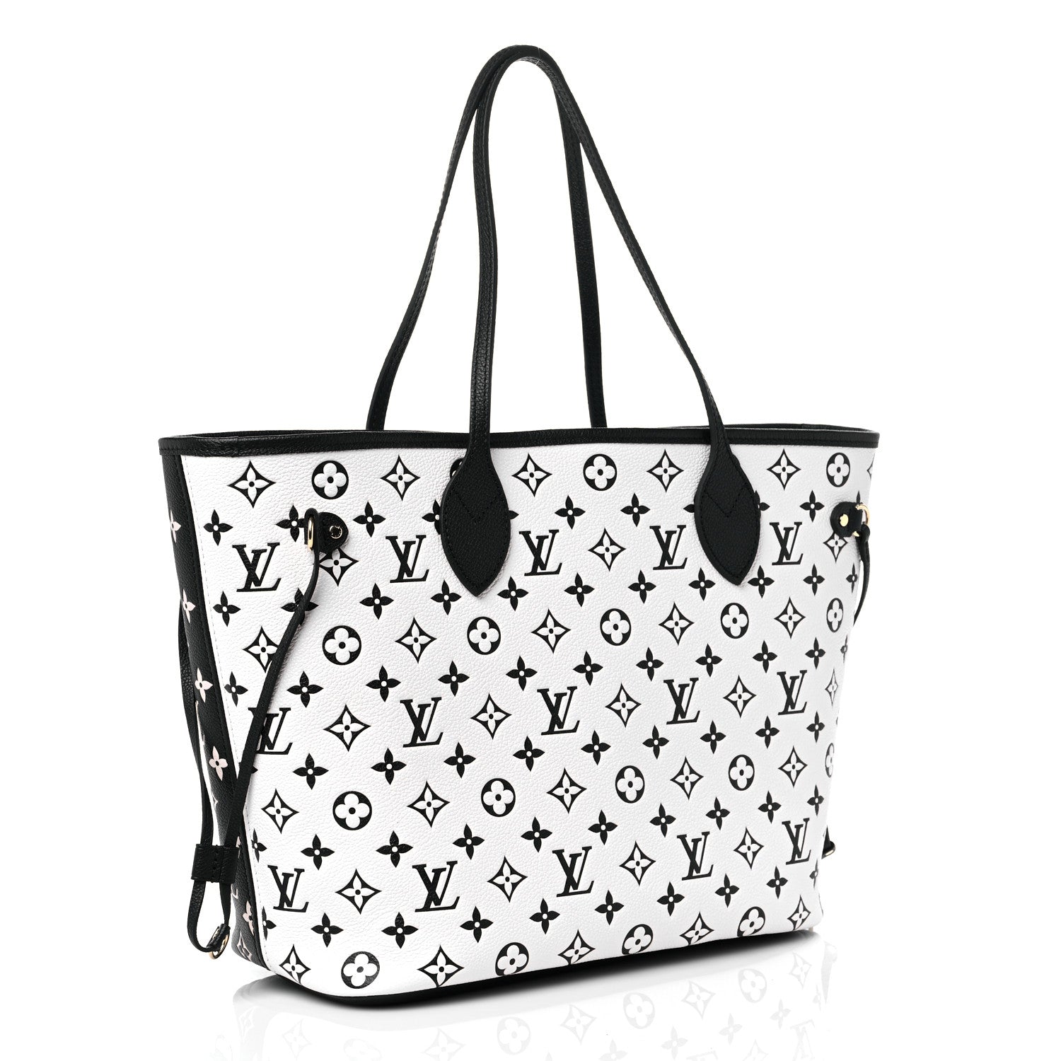 Louis Vuitton Empreinte Spring In The City Neverfull MM Black White Pink 4 of 12