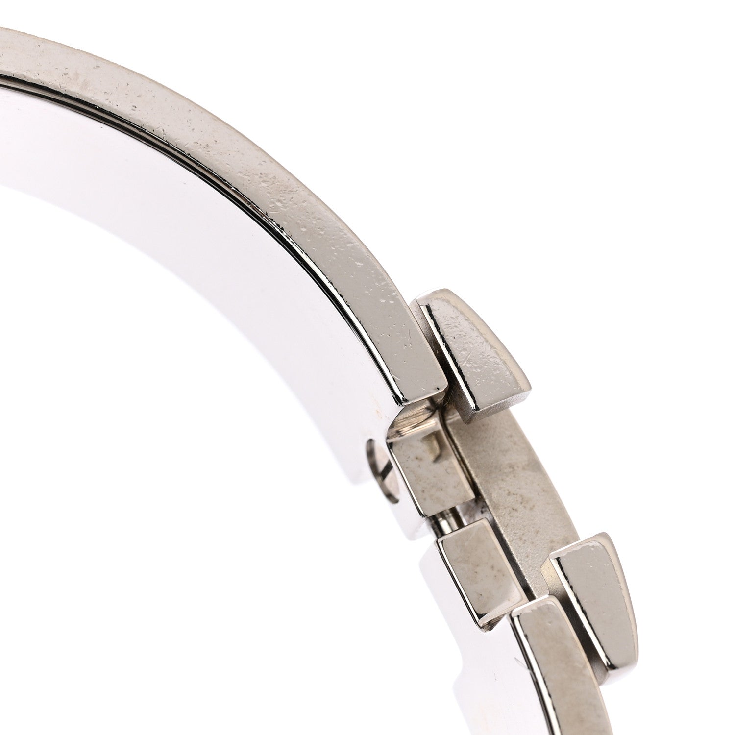 Hermes Enamel Narrow Clic Clac H Bracelet GM Rose Cassatta 5 of 6