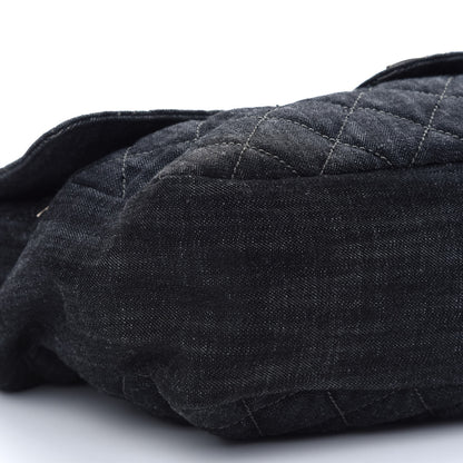 Chanel Denim Quilted Stretch Spirit Messenger Bag 8 of 9