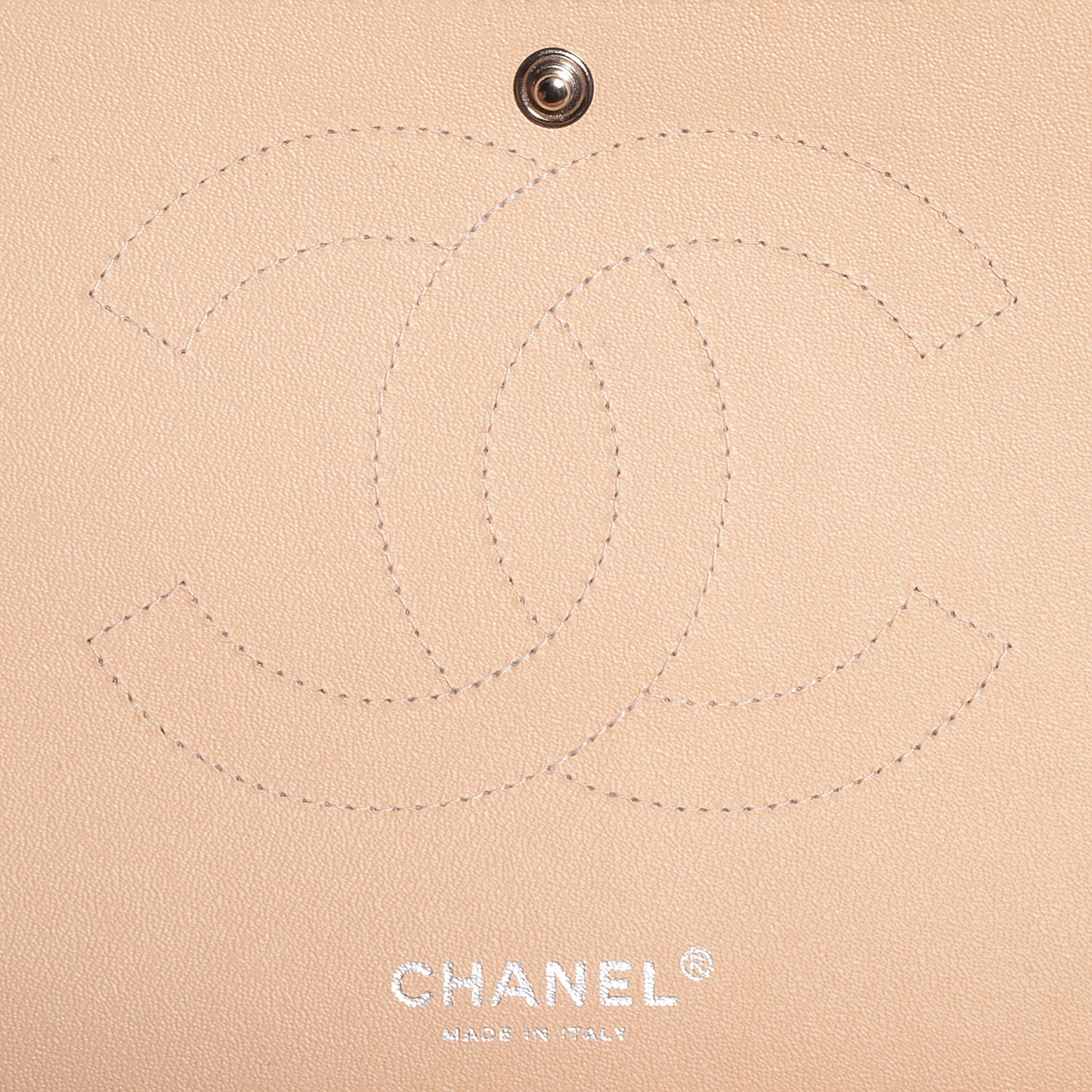 Caviar Jumbo Double Flap Beige Clair