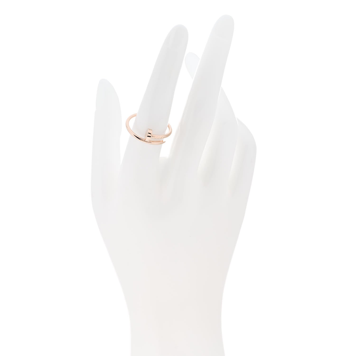 Cartier 18K Pink Gold Small Juste Un Clou Ring 56 7.5 2 of 5