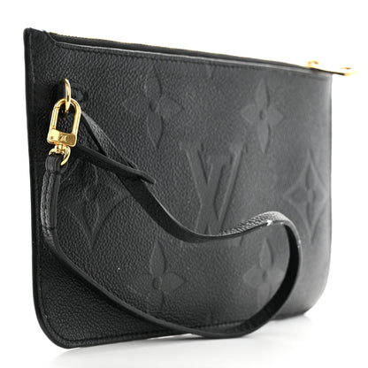 Louis Vuitton Empreinte Monogram Giant Neverfull MM Pochette Black 3 of 16