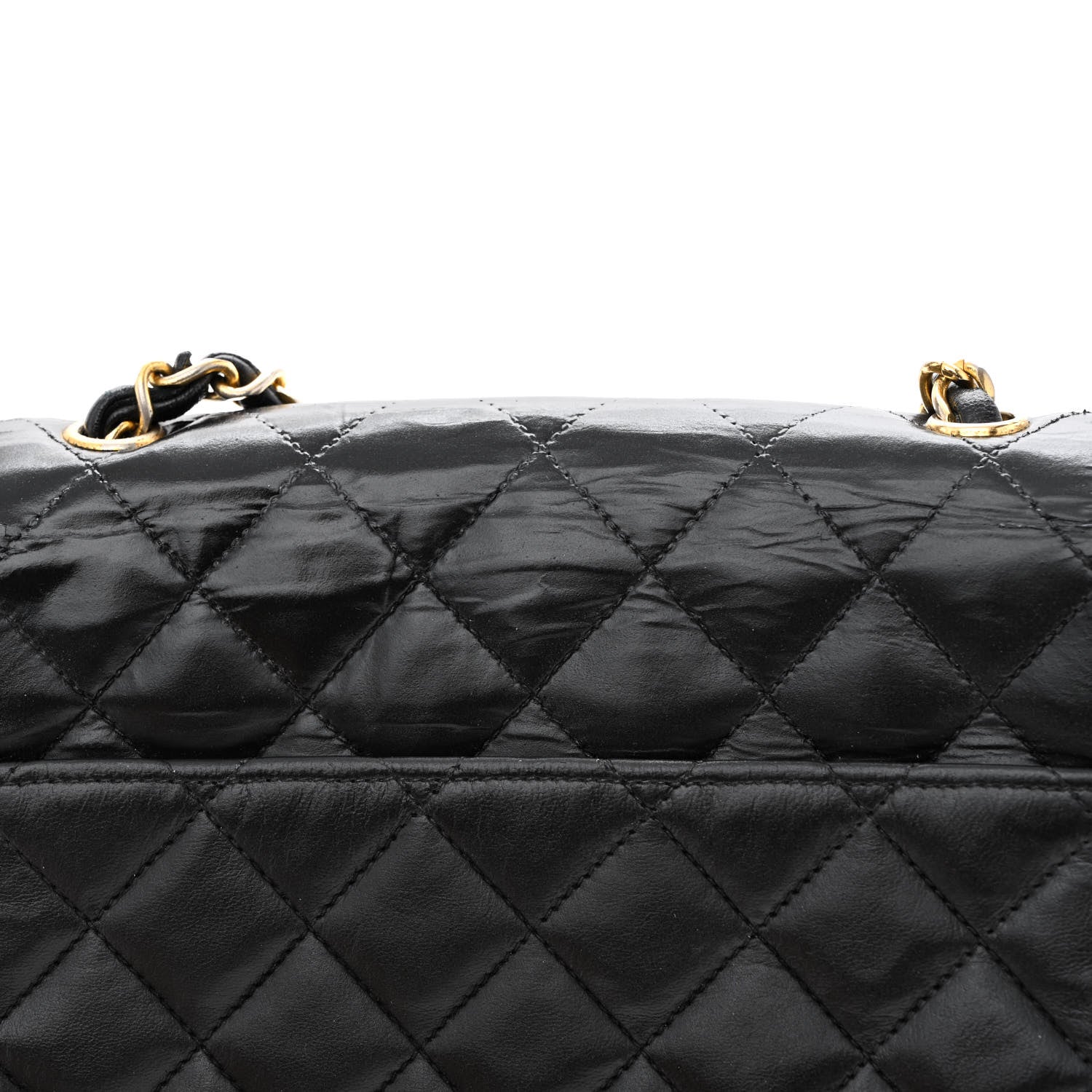 Chanel Lambskin Quilted Single Flap Black 12 of 14