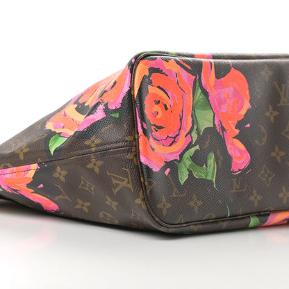 Louis Vuitton Monogram Roses Neverfull MM 9 of 12