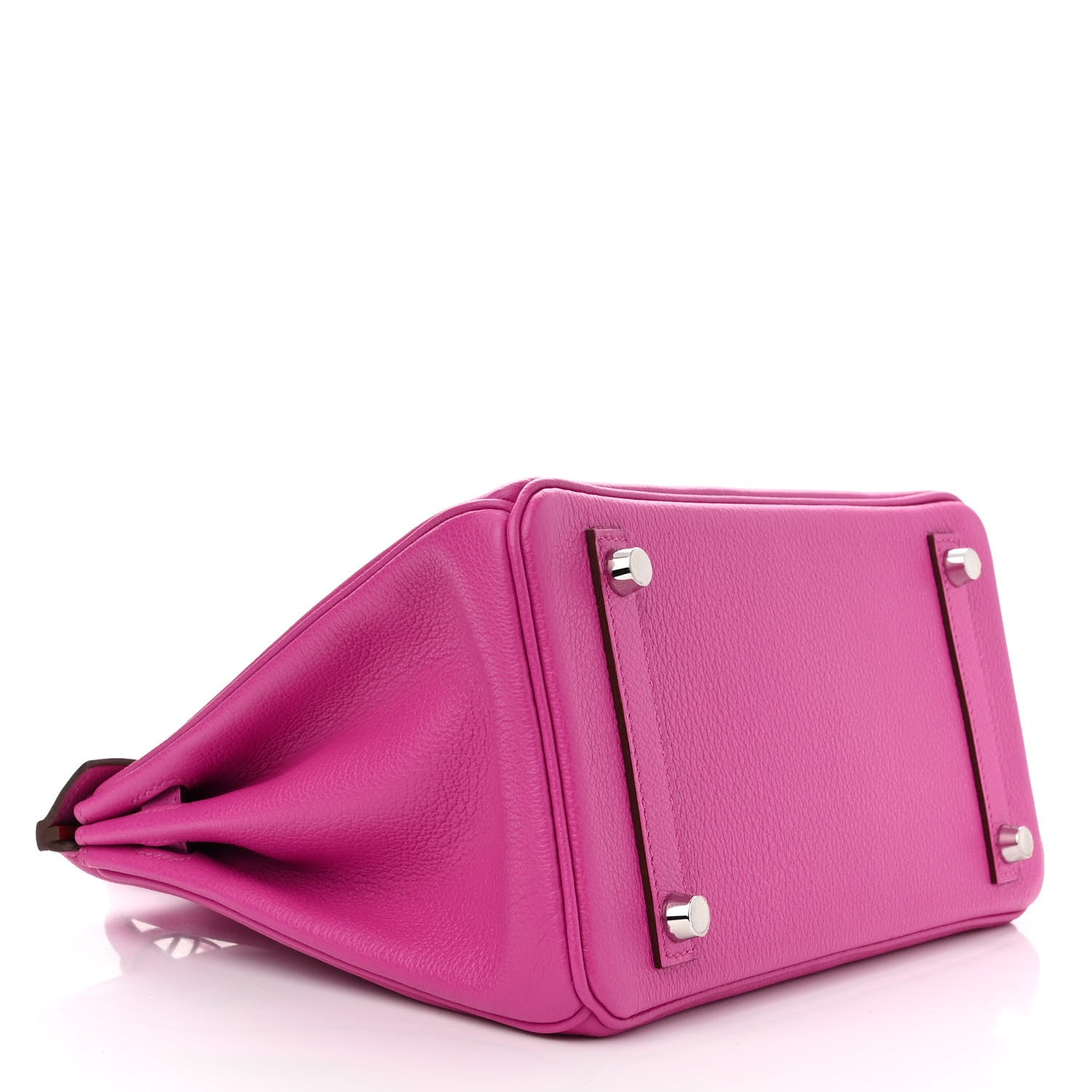 Hermes Taurillon Novillo Verso Birkin 25 Magnolia Rouge Casaque 4 of 11