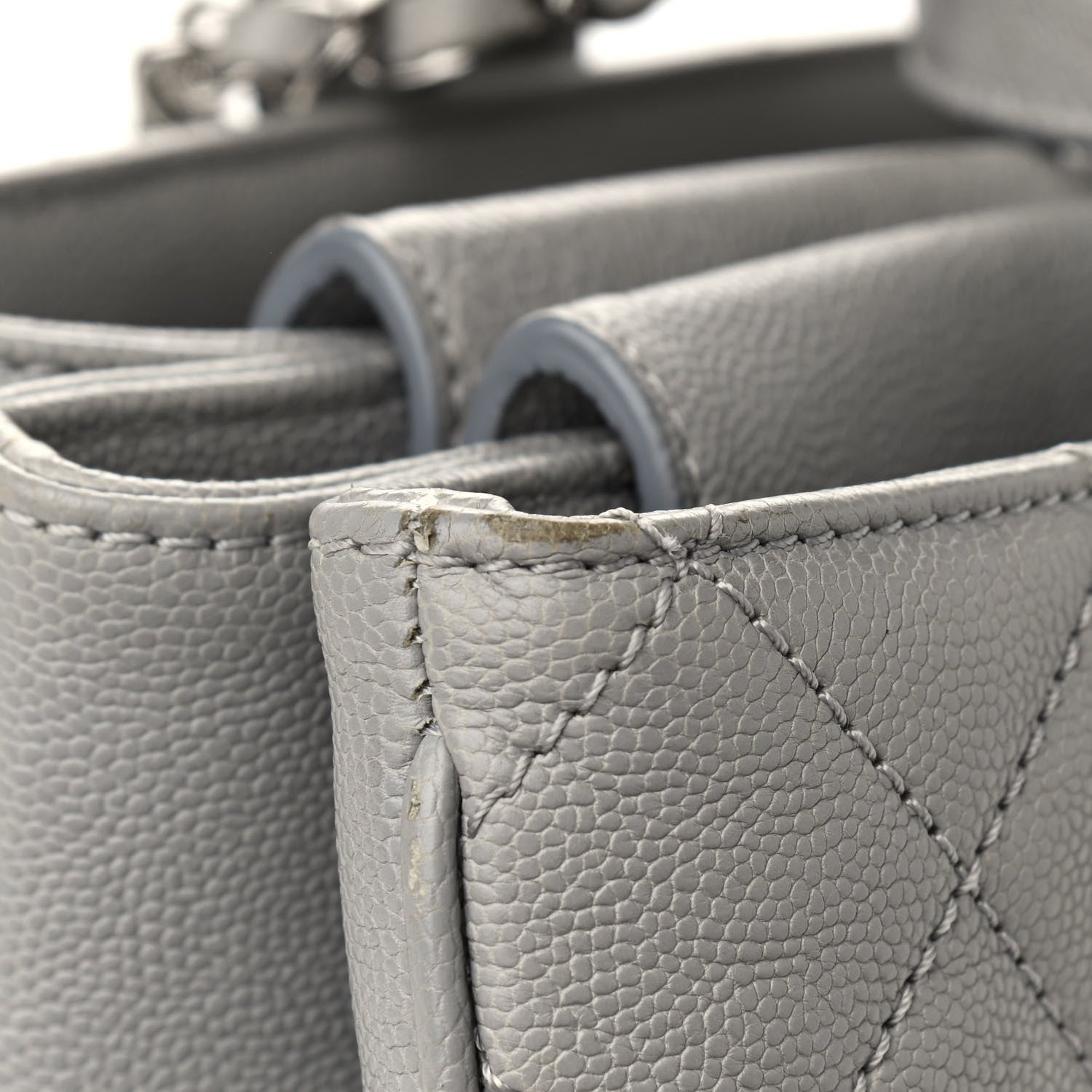 Chanel Caviar Quilted Large Urban Companion Top Handle Shopping Tote Grey 9 of 15