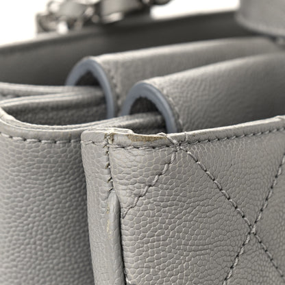 Chanel Caviar Quilted Large Urban Companion Top Handle Shopping Tote Grey 9 of 15
