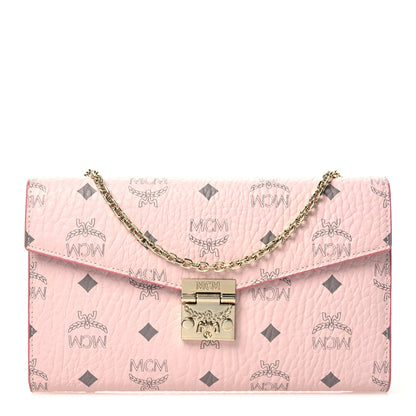 MCM Visetos Medium Patricia Wallet On Chain Soft Pink 1 of 11