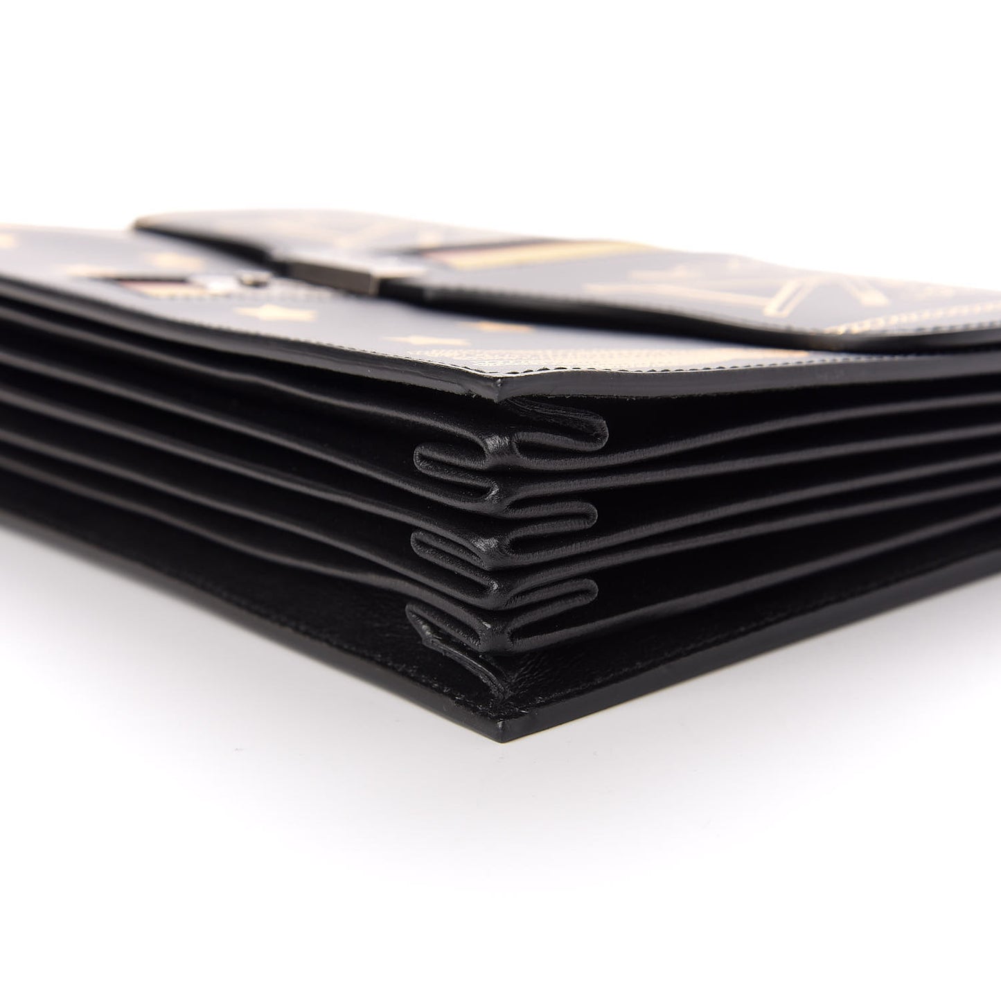 Calfskin Star Portfolio Bag Black