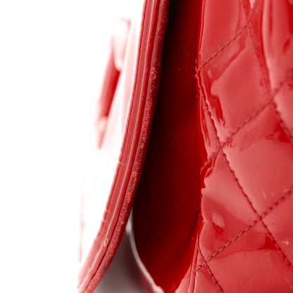 Chanel Vinyl CC Lipstick Accordion Flap Red 22 of 22