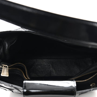 Chanel Patent Quilted Shoulder Bag Black 5 of 13