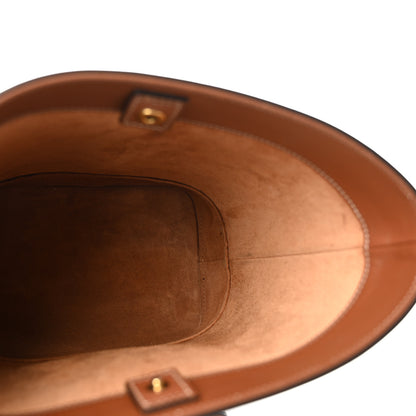Celine Smooth Calfskin Small Cuir Triomphe Bucket Bag Tan 5 of 13