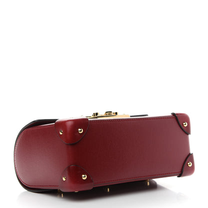 Gucci Azalea Calfskin Small Padlock Bamboo Shoulder Bag Romantic Cerise 4 of 9