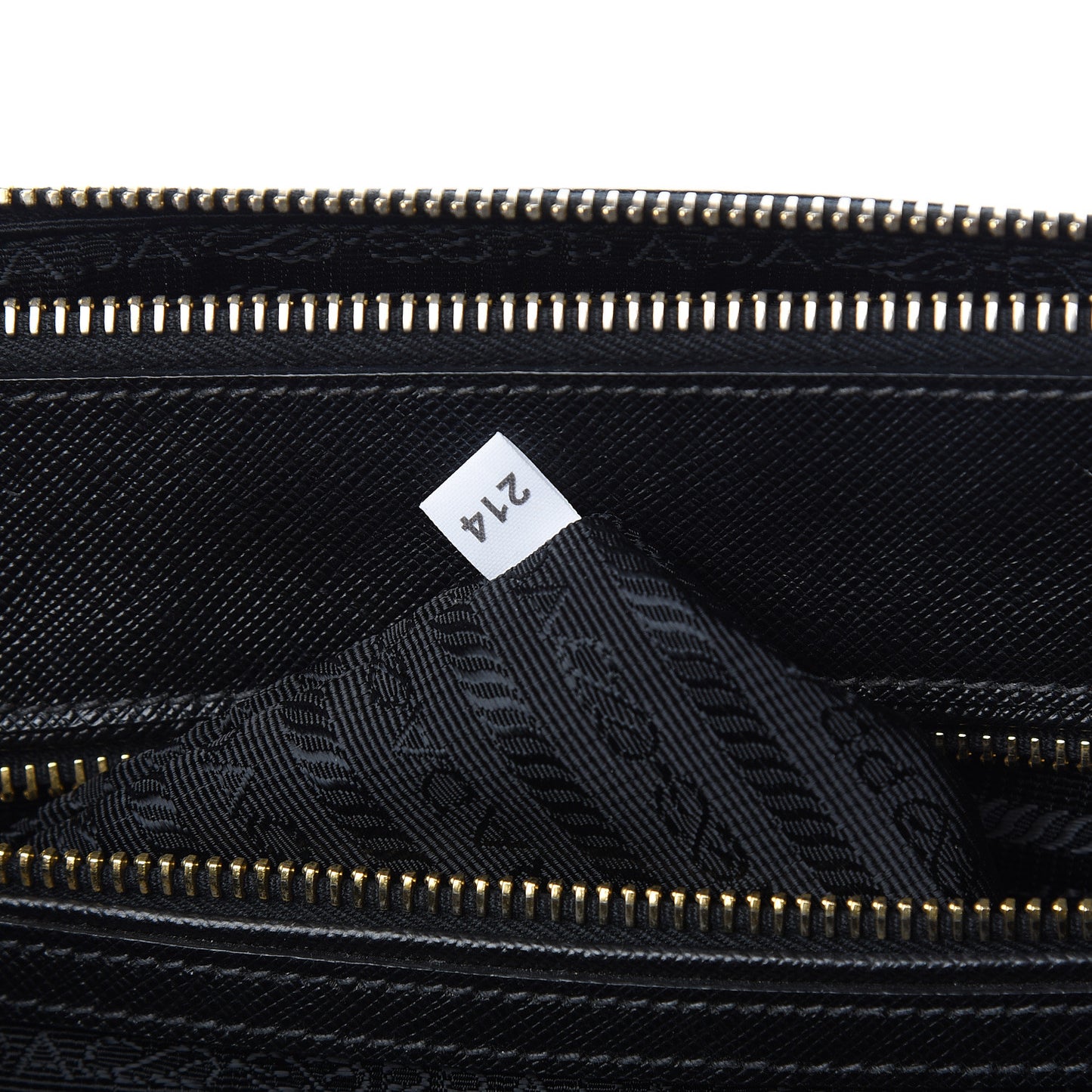 Saffiano Small Galleria Double Zip Tote Black