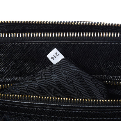 Prada Saffiano Small Galleria Double Zip Tote Black 7 of 11