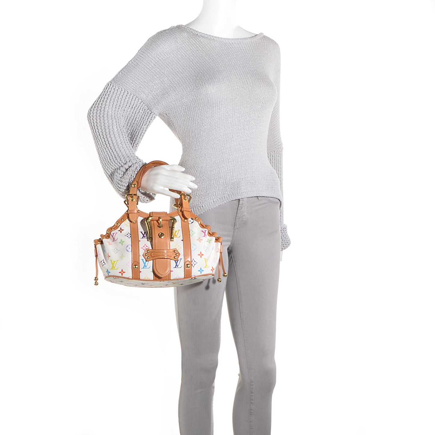 Monogram Multicolor Theda GM White