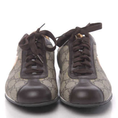 Gucci GG Supreme Monogram Heart Low Top Sneakers 37.5 Brown 2 of 8