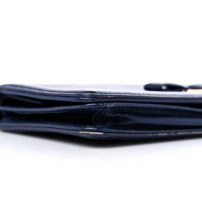 Salvatore Ferragamo Vera Bow Wallet On Chain Blue 8 of 14