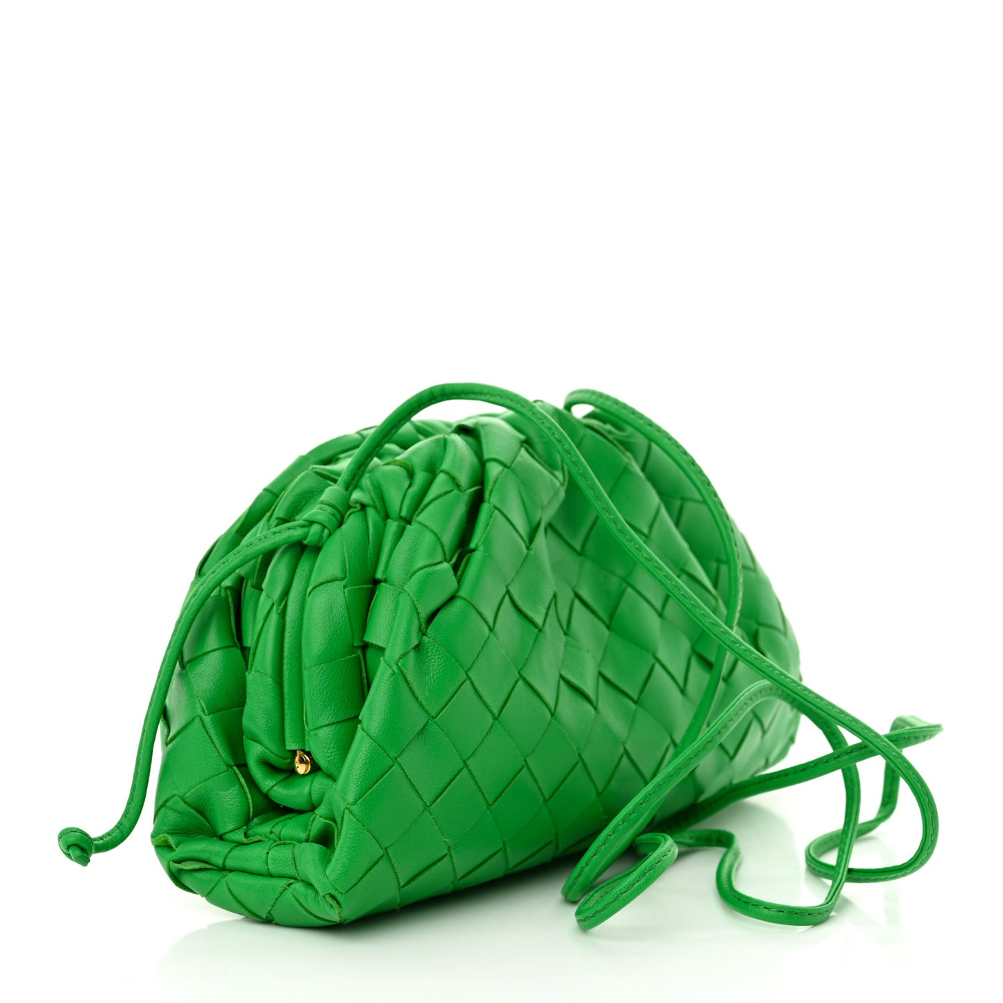 Nappa Intrecciato The Mini Pouch Clutch Parakeet
