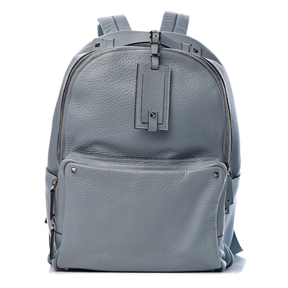 Valentino Garavani Grained Calfskin Rockstud Backpack Blue 1 of 9
