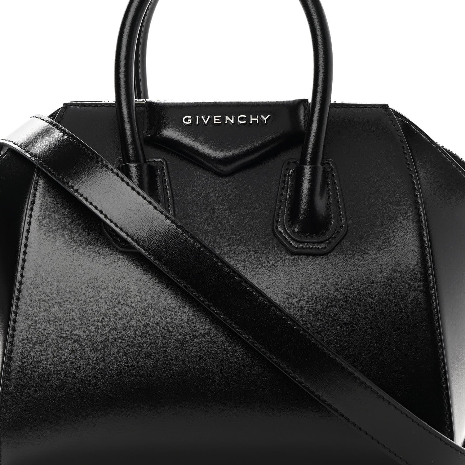 Givenchy Shiny Lord Calfskin Mini Antigona Black 8 of 10