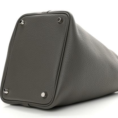 Hermes Taurillon Clemence Picotin Lock 18 PM Gris Meyer 10 of 13