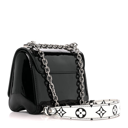 Louis Vuitton Patent Monogram Twist Shoulder Bag PM Black 3 of 9
