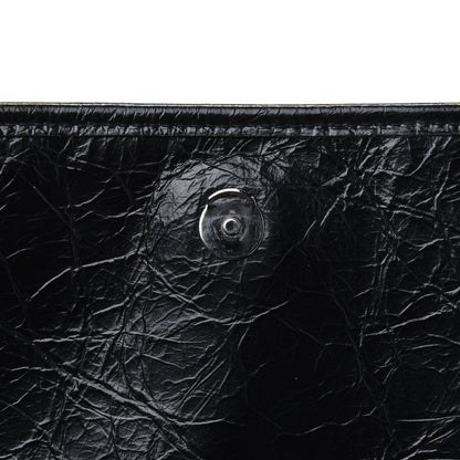 Saint Laurent Crinkled Calfskin Matelasse Monogram Niki Chain Wallet Black 16 of 33