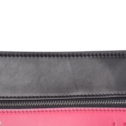 Celine Smooth Calfskin Small Tri-Color Edge Shoulder Bag Fushia 10 of 12