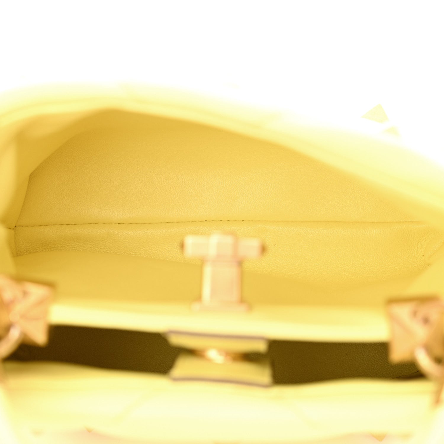 Valentino Garavani Nappa Small Roman Stud The Handle Bag Lime Sorbet 5 of 11
