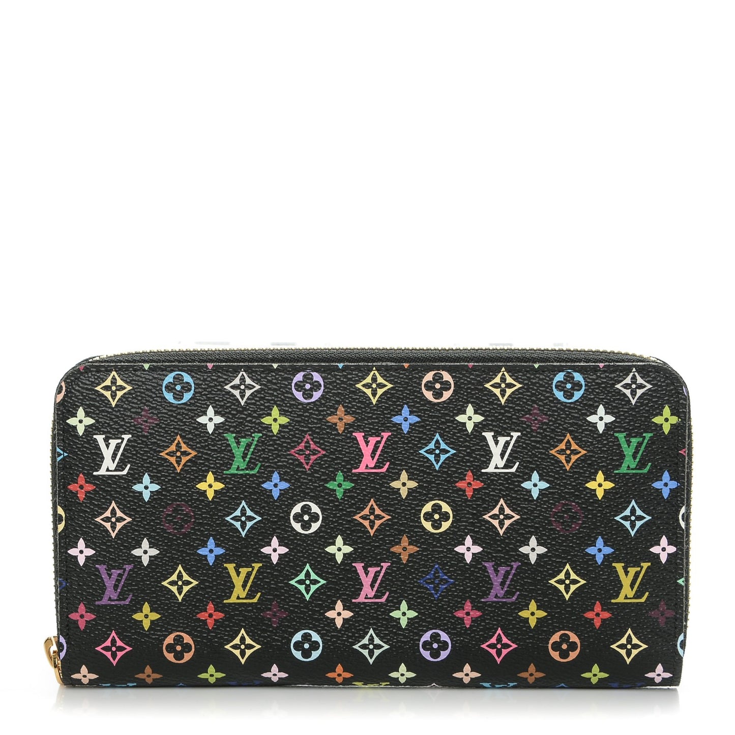 Monogram Multicolor Zippy Wallet Black Violet