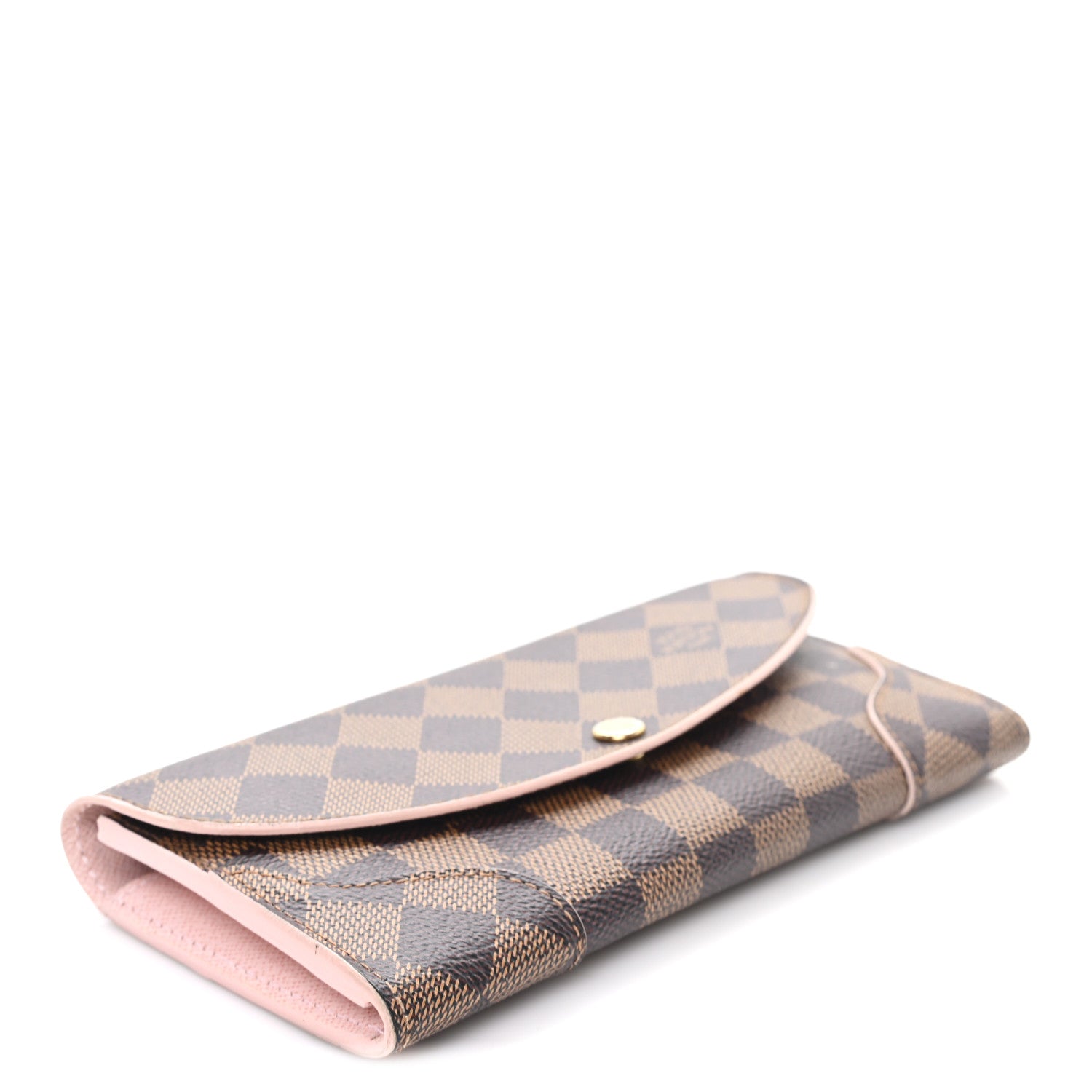 Louis Vuitton Damier Ebene Caissa Wallet Rose Ballerine 4 of 6