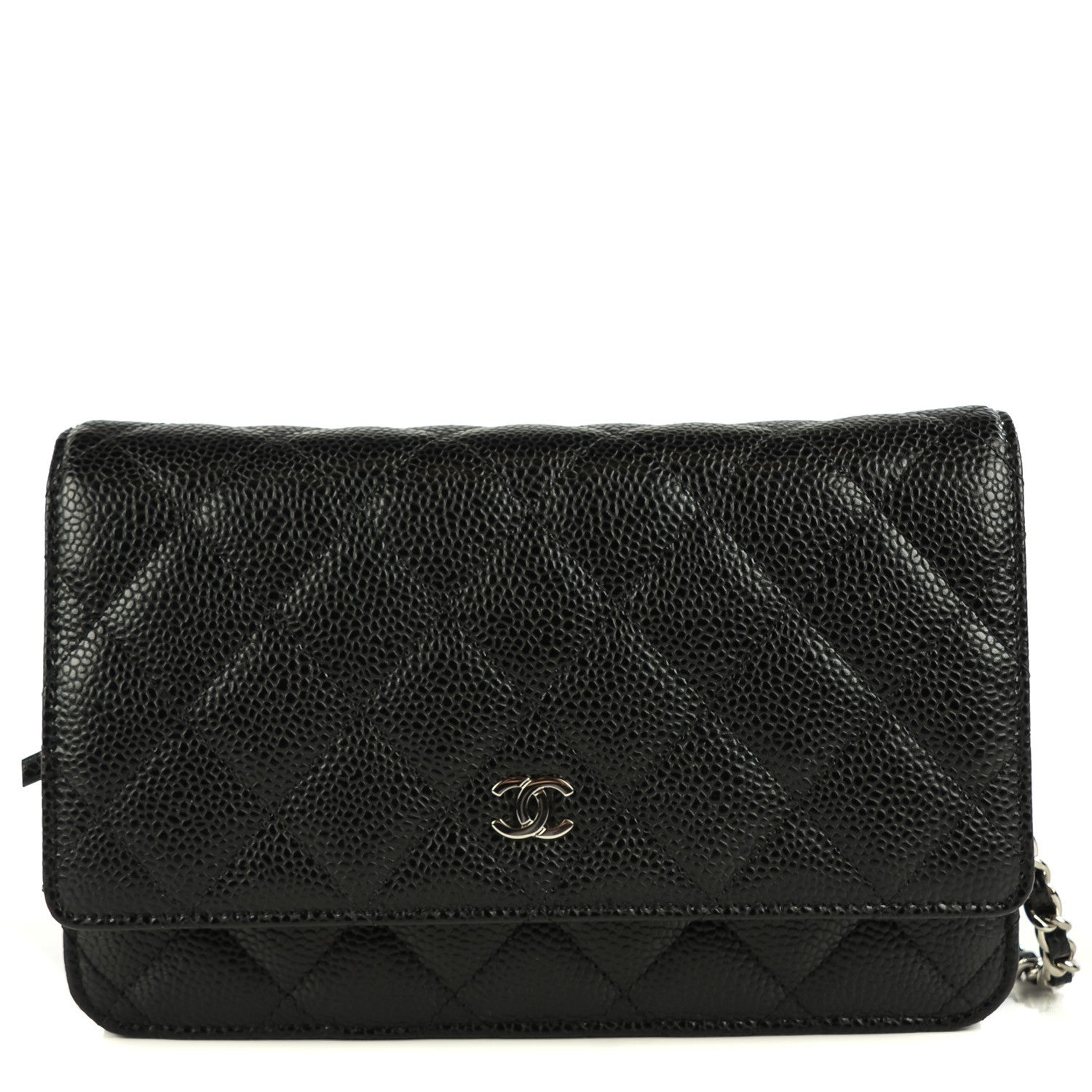 Chanel Caviar Quilted Wallet On Chain WOC Black 1 of 9