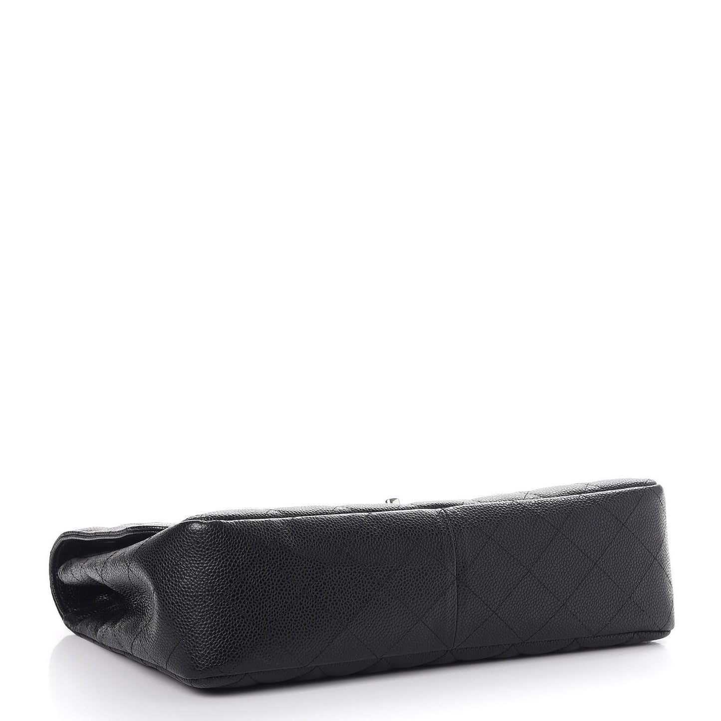 Caviar Quilted Jumbo Single Flap Bijoux Chain Black