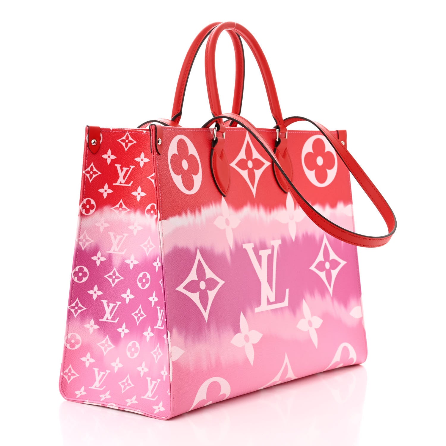 Louis Vuitton Monogram Escale Onthego GM Rouge 3 of 11