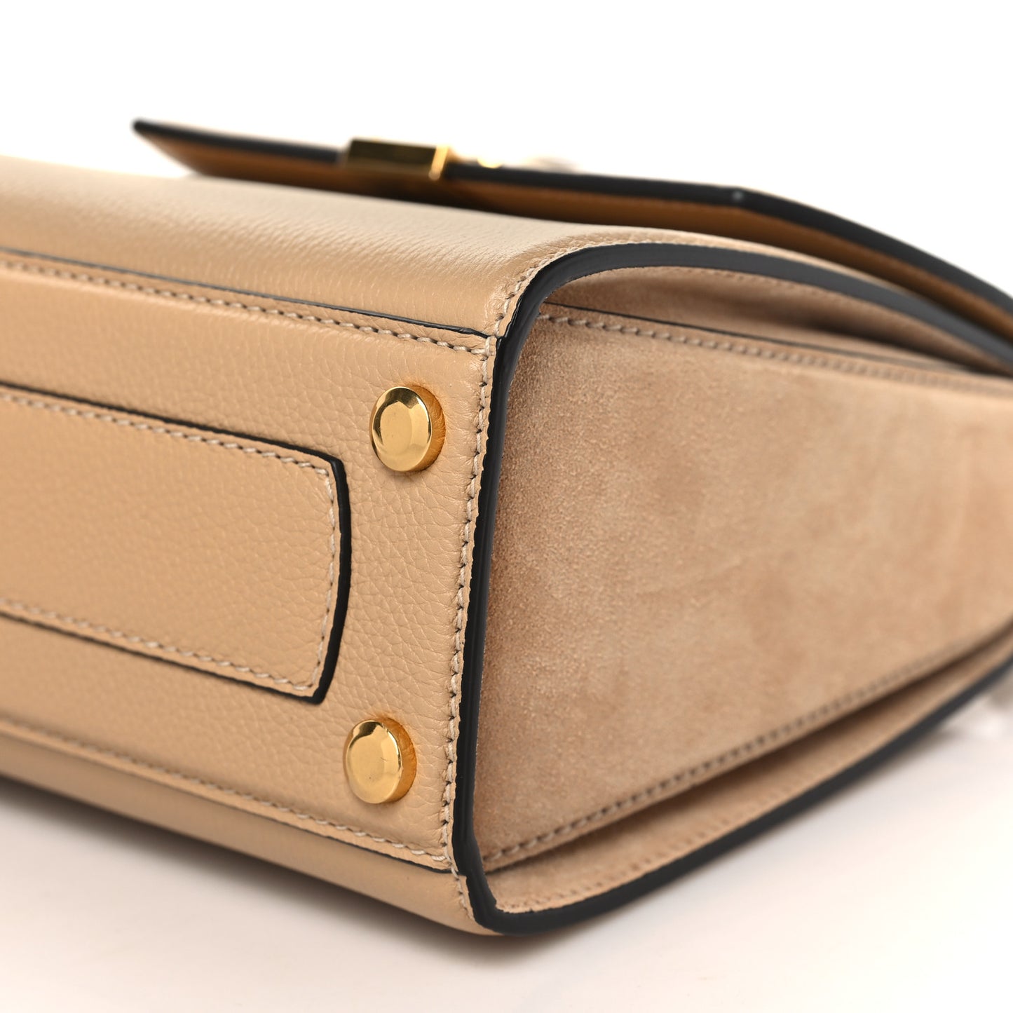 Grained Calfskin Suede Small Boxyz Dune