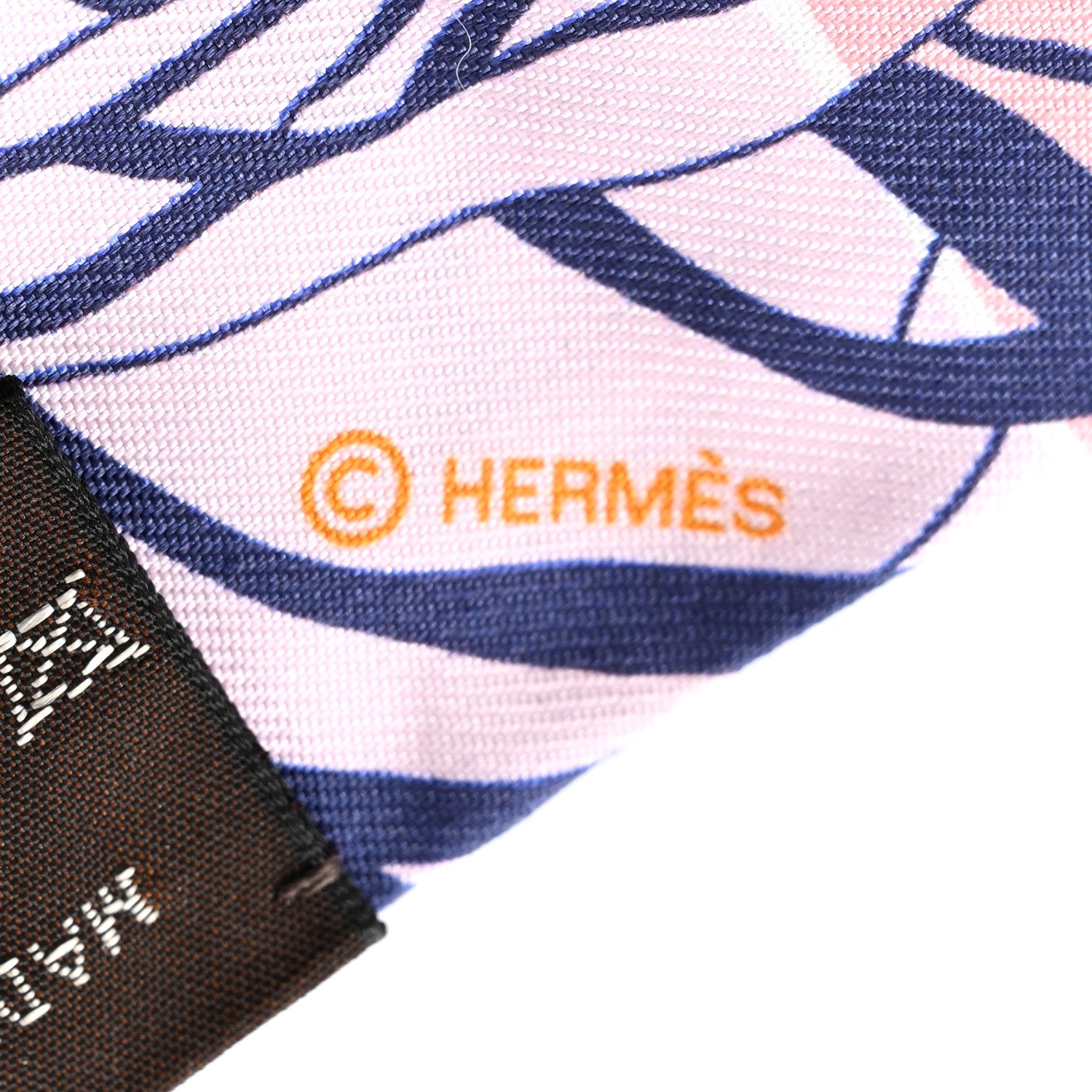 Hermes Silk Jungle Love Rainbow Twilly Orange Encre Vieux Rose 4 of 4