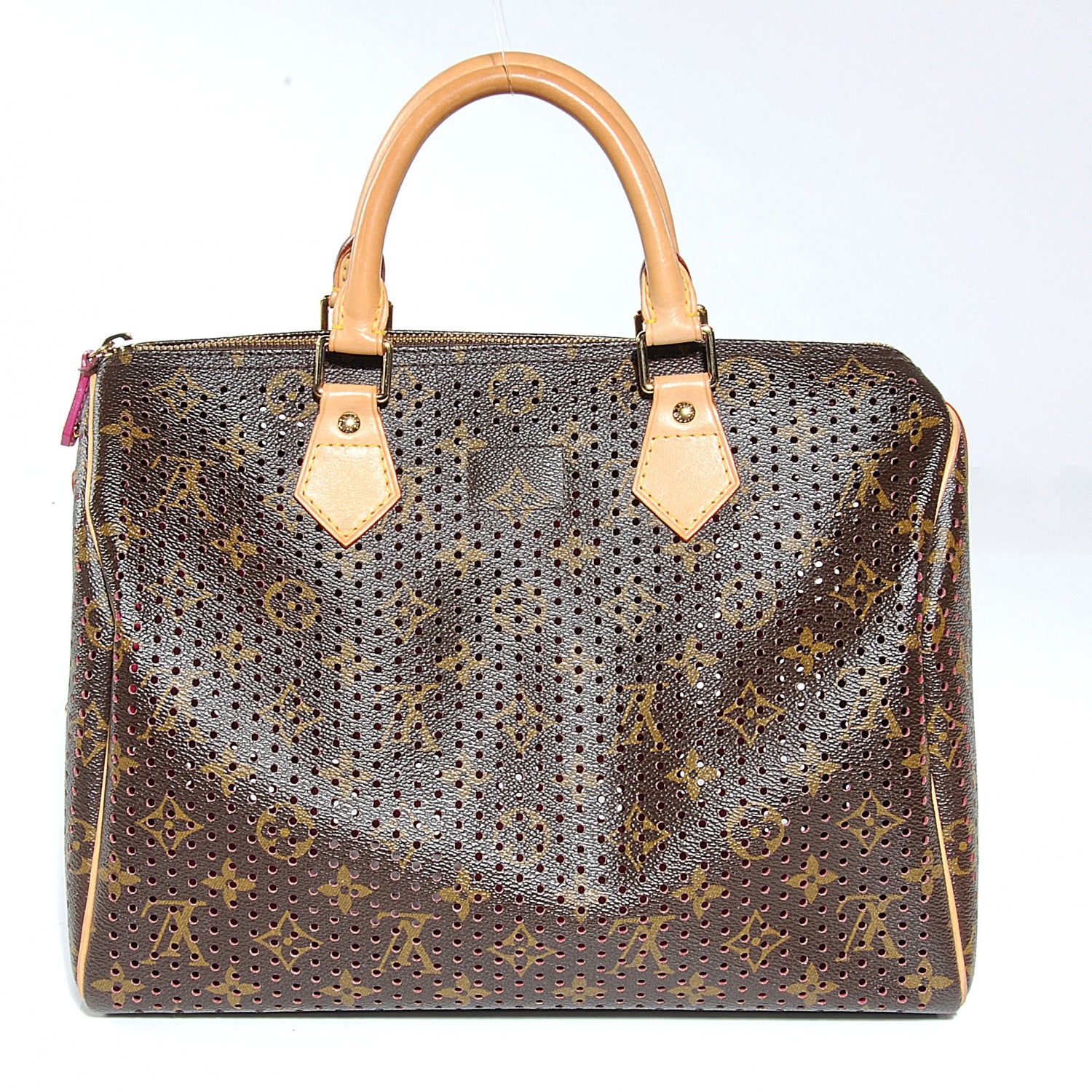 Louis Vuitton Monogram Perforated Speedy 30 Fuchsia 1 of 8