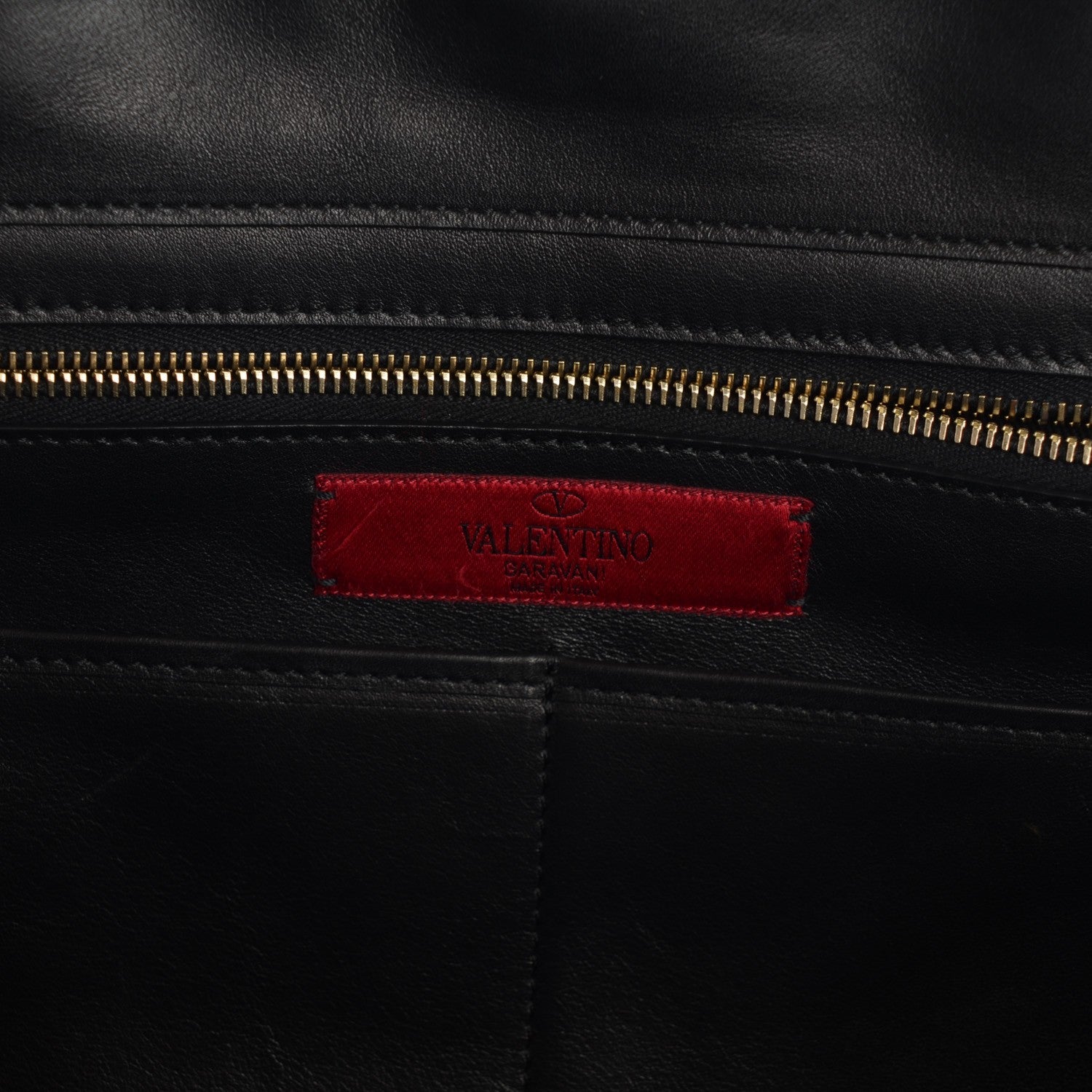 Valentino Garavani Vitello Medium Rockstud Tote Black 6 of 7